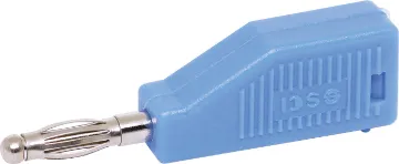 Blue Stack Type Banana Plug Blue. Rated 3A @ 125V AC.
Solder type for wire termination.