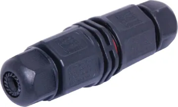 IP65 In-line Cable Waterproof Joiner 16A Ideal for joining electrical cables in the field. Protected from dust and moisture ingress - even if continually submerged in water. Rated to 250V, 16A. Suitable for round cable sizes 6-10mm OD.