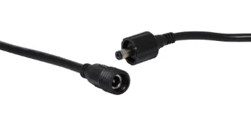 Waterproof 2.1mm DC Power Cable 1m Supplied pre terminated, overall length 1m. Bare ends. Ideal for use with outdoor LED strips, garden lighting etc.
