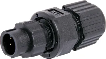 2 Pin 5A Locking Male Line IP67 Waterproof Plug IP67 rated waterproof 2 pin connectors for installations outdoors or in areas prone to moisture build up. Rated at 5A.
Cable Entry: 4.5-6.5mm