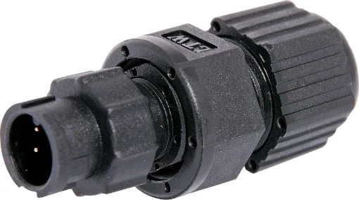 IP67 rated waterproof 2 pin connectors for installations outdoors or in areas prone to moisture build up. Rated at 5A.

Cable Entry: 4.5-6.5mm