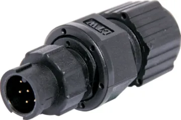 6 Pin 2A Locking Male Line IP67 Waterproof Plug IP67 rated waterproof 2, 4 and 6 pin connectors for installations outdoors or in areas prone to moisture build up. 2 pin rated at 5A. 4 & 6 pin rated at 2A.
Cable Entry: 4.5-6.5mm