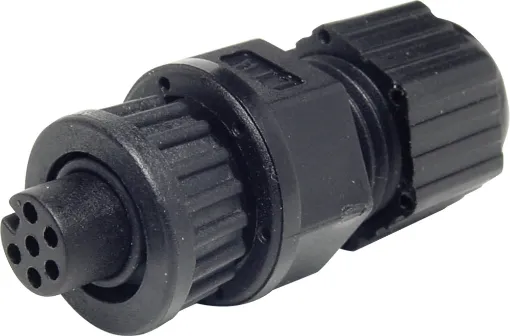 IP67 rated waterproof 2, 4 and 6 pin connectors for installations outdoors or in areas prone to moisture build up. 2 pin rated at 5A. 4 & 6 pin rated at 2A.  

Cable Entry: 4.5-6.5mm