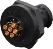 IP67 rated waterproof 2, 4 and 6 pin connectors for installations outdoors or in areas prone to moisture build up. 2 pin rated at 5A. 4 & 6 pin rated at 2A.