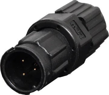 3 Pin 5A Locking Male Line IP67 Waterproof Plug Waterproof IP67 rated 3 Pin male line connector for installations outdoors or in areas prone to moisture build up. 5A rated.