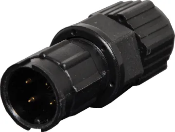 4 Pin 5A Locking Male Line IP67 Waterproof Plug Waterproof IP67 rated 4 Pin male line connector for installations outdoors or in areas prone to moisture build up. 5A rated.