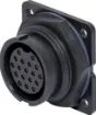 Waterproof IP67 rated 18 Pin male chassis connector for installations outdoors or in areas prone to moisture build up. 5A rated.