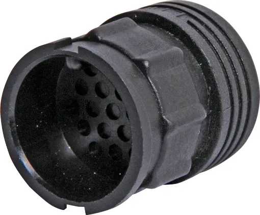 A IP66 3/7 pin lock on bayonet socket cap.