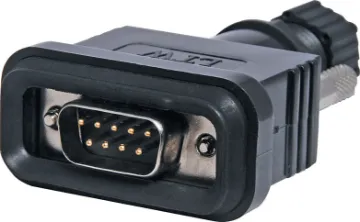 DE9 Male Line IP67 Rated IP66 rated, inline, solder type, DE9 male connector. Suits data or low voltage/current applications.