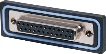 DB25 Female PCB 90 Deg. IP67 Rated IP67 Rated Waterproof DB25 Female Chassis Mount Connector. PCB Connections. Mates with generic DB25 Male Connectors.