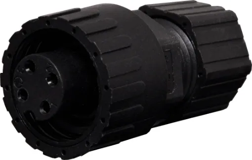 IP67 rated waterproof 4 and 7 pin connectors for
installations outdoors or in areas prone to moisture
build up. Compatible with Amphenol C16 series.
LTW, PWE & PWF series.
4 pin PWF series 12A rated.