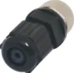 Male and female line connectors include metal screw on collars, with heavy duty plastic cable entries. Chassis connectors feature metal outer construction with plastic insert. Ideal for heavy duty industrial & marine applications. 5A rated. LTW M12 series