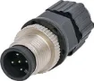 Male and female line connectors include metal screw on collars, with heavy duty plastic cable entries. Chassis connectors feature metal outer construction with plastic insert. Ideal for heavy duty industrial & marine applications. 4A rated. LTW M12 series
