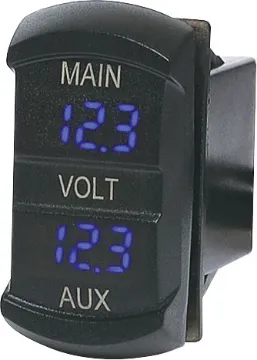 Panel Mount Dual Battery Voltmeter It is suitable for the installation and use of all 12-24V vehicles, such as cars, motorcycles, buses, boats, RV's etc.