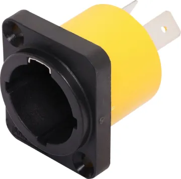 HPT-3-MDW IP65 Power In 16A Chassis Connector Extra heavy duty weatherproof (IP65) Amphenol Power connector as used in commercial heavy duty power applications. Power In. HPT-3-MDW 16A 250V. SAA approved.