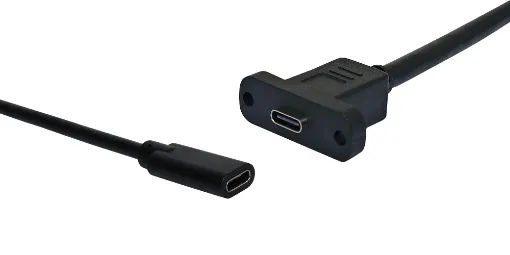 USB type C Socket to USB type C socket lead, 160mm.