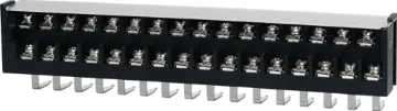 2 x 16 Way PCB Mount Terminal Barrier Terminal Block, with screw connection. Rated 20A at 300V.