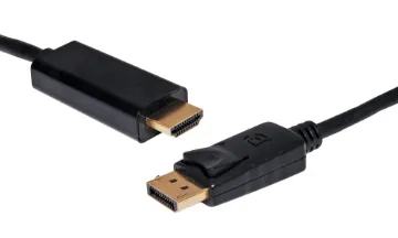 0.75m DisplayPort Male to HDMI Male Active Adapter Lead Active type. For source equipment that does not support dual mode DisplayPort (DP++). This includes additional chipset to perform required video conversion between source equipment and the display.