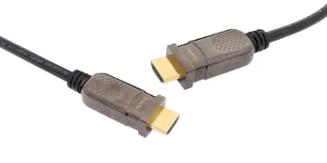 15m Reinforced Optical High Speed HDMI Cable with Ethernet This 15m Active Optical HDMI male to HDMI male cable is the new solution for using optical HDMI cables in temporary AV set ups for live events & functions.