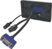 Flylead Type VGA Plates are fitted with HD9 female VGA connector, HDMI & 3.5mm audio. Supplied with both Clipsal and HPM  style Front faceplates.
Black plate.