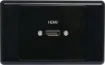 Flylead Wallplate fitted with HDMI high speed with Ethernet (1.4) connection. Supplied with two facia covers to suit your decor.
