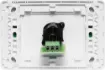 3pin XLR microphone connector mounted horizontally on a Clipsal pro wall plate. &quotOne-Shot&quot version with screw terminal connections for quick and easy connection on site.