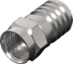 Crimp F connector for television connection. 