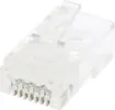8P8C. Cat6 RJ45 suit round solid core shielded (STP) cable.
Unique through hole design for easy quick termination. Jar of 100pcs.