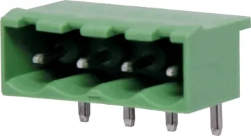 4 Way 5.08mm Horiz. PCB Mount Boxed Pluggable Skt (Non UL) Non UL approved version of P 2594.
Boxed Horizontal Mount
Rated 10A at 300V