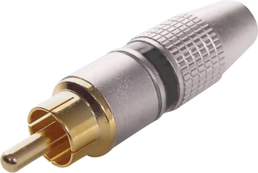 Super high-quality metal RCA plugs with gold plated contacts for ultra low connection loss. 