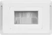 Slim profile for fitting behind cabinets. Brush plate for cable entry through walls etc. Fitted to Clipsal Pro wallplate. 