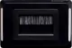 Flat Black Brush Entry Wallplate - Clipsal Pro Slim profile for fitting behind cabinets. Brush plate for cable entry through walls etc. Fitted to Clipsal Pro wallplate.