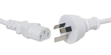 2m IEC C13 7.5A 3 Pin White Appliance Mains Power Cable White mains appliance power cable. IEC Female to 3 Pin 2m. Energy authority approved