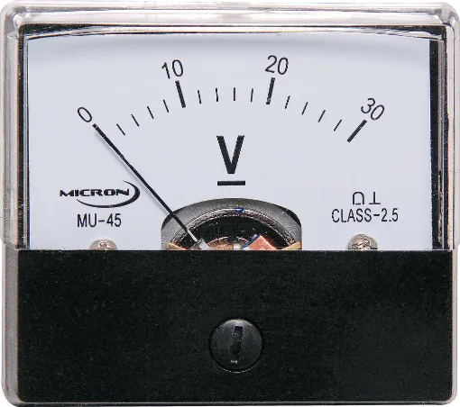 Full Scale Deflection: 30V
Dimensions: 58W x 52H
Resistance: 30k&Omega