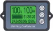 A compact backlit battery "fuel gauge" with high precision current measurement.