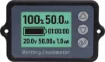 A compact backlit battery "fuel gauge" with high precision current measurement.