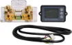 A compact backlit battery "fuel gauge" with high precision current measurement.