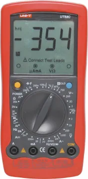 28 Range Digital Multimeter This digital multimeter features an extra large display making it very easy to read. It has a multitude of useful features including transistor tester, capacitor, frequency and temperature ranges.
