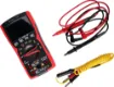 With in-built AC mains detection.  This is one of the best digital multimeters we have evaluated when it comes to build quality and feature set. Its perfect for the serious enthusiast or tradesperson. LCD bargraph. 3.75 digit display. Mode assistance indicators.