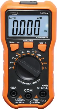 20 Range True RMS Digital Multimeter An affordable true RMS digital multimeter, with in built torch for the enthusiast or instrument technician.