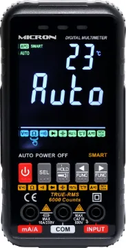 Autoranging True RMS Digital Multimeter with NCV This compact true RMS digital multimeter provides in depth functionality for technicians troubleshooting devices and circuits.
