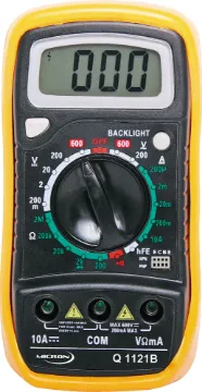 19 Range Digital Multimeter With Data Hold Amazing multimeter for the price! This 3.5 digit multimeter features 19 ranges, an in-built hFE transistor and diode test function.