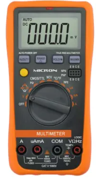 Autoranging Digital Multimeter Featuring large, easy to read 20mm digits, this quality mini auto ranging digital multimeter is ideal for mobile technicians, installers or enthusiasts who want excellent performance and functions at an affordable price.