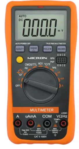 Featuring large, easy to read 20mm digits, this quality mini auto ranging digital multimeter is ideal for mobile technicians, installers or enthusiasts who want excellent performance and functions at an affordable price. 