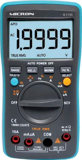 This professional digital multimeter offers extended resolution to 4 digits! 
