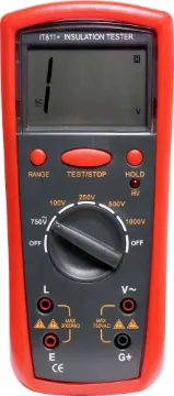 8 Range Digital Insulation Tester 1000V Digital insulation testers measure the electrical insulation strength between two conductors by applying a high voltage across them and measuring any current that flows. This is to test for "leakage" paths and insulation breakdown in electrical circuits.