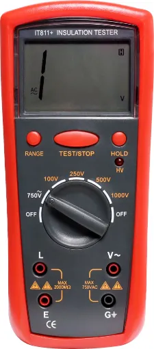 Digital insulation testers measure the electrical insulation strength between two conductors by applying a high voltage across them and measuring any current that flows. This is to test for "leakage" paths and insulation breakdown in electrical circuits.