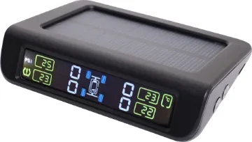 Wireless Tyre Pressure Sensor Monitor System This wireless monitoring system displays tyre pressure and temperature for your vehicle or trailer. The wireless sensors screw onto the valve stems of your tyres and transmit back to the solar powered dash monitor.
