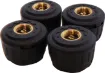 This wireless monitoring system displays tyre pressure and temperature for your vehicle or trailer. The wireless sensors screw onto the valve stems of your tyres and transmit back to the solar powered dash monitor.