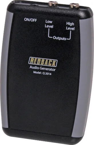 Compact and portable, this handheld battery powered 1KHz tone generator has been designed to test PA systems and in particular hearing loop induction sound systems. The unit produces a 1KHz tone which is fed into the input of the amplifier under test. Two output levels are provided, 100mV and 1V. Includes 9V battery. Size: 79W x 117H x 24Dmm.